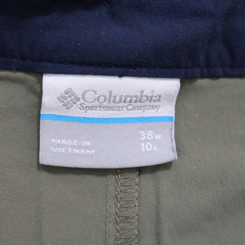 Columbia Mens Performance Hiking Shorts Olive Green Size 38 Flat Front Outdoor - Picture 4 of 8